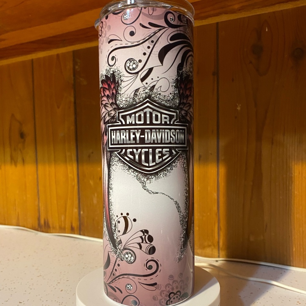 Harley-Davidson Inspired Wing Sublimated Tumbler